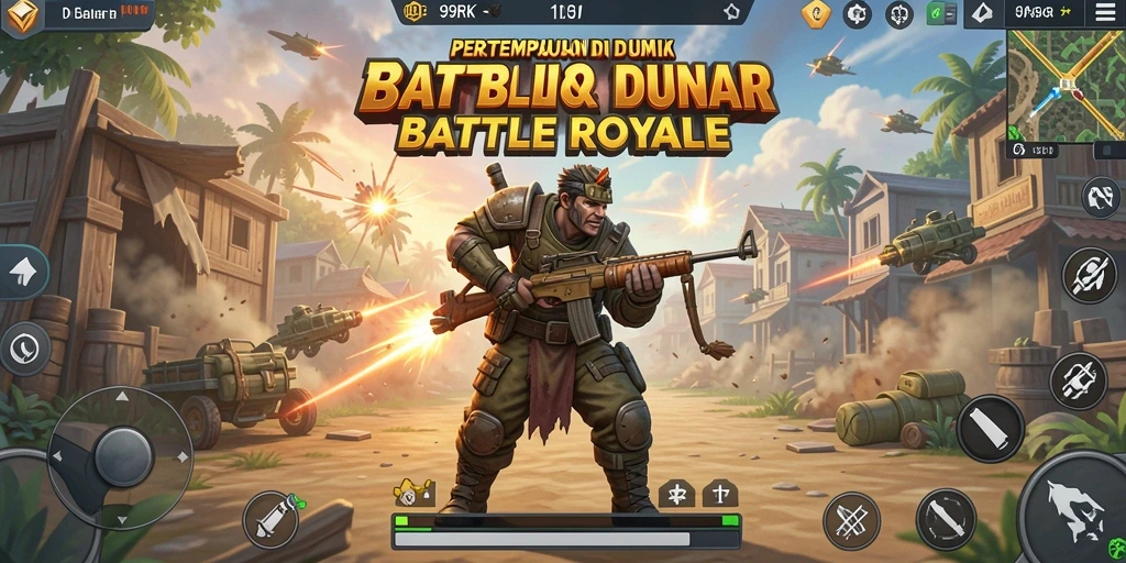 Tampilan gameplay menegangkan dalam pertempuran 99RK
