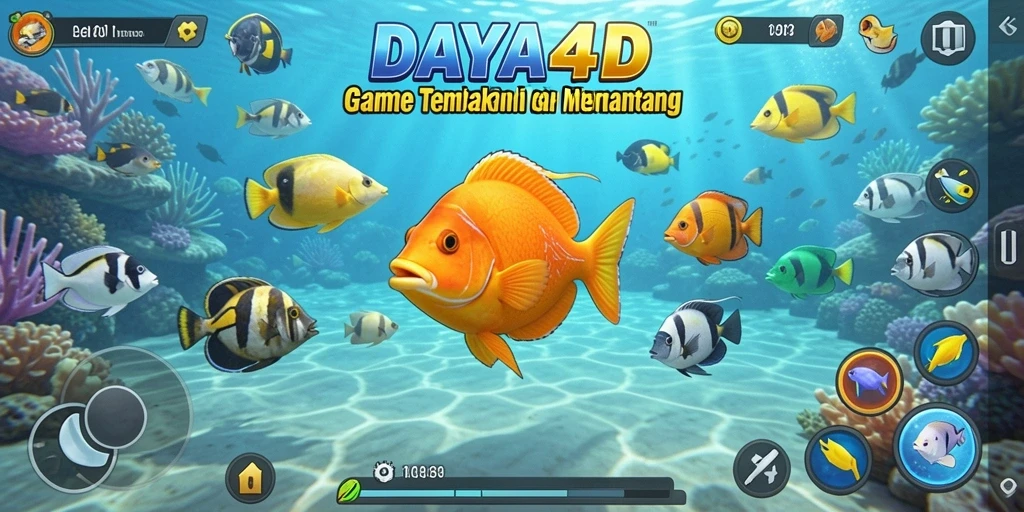 Tampilan gameplay Tembak Ikan yang seru dan menghibur.