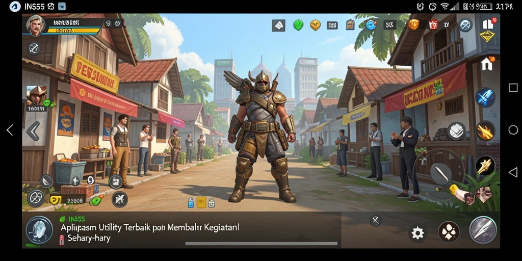 Tampilan antarmuka INS55 yang sederhana dan fungsional untuk pengguna utility.