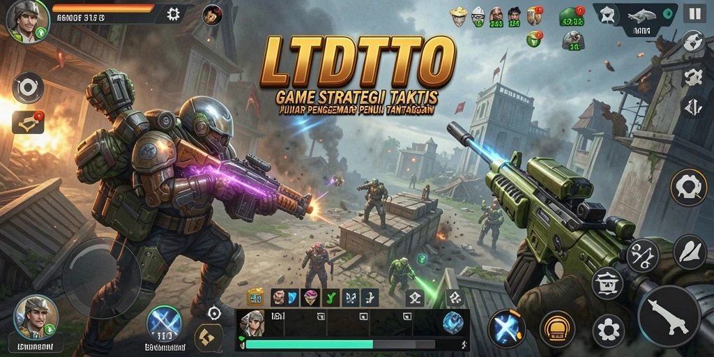 Screenshot gameplay LTDTOTO menampilkan aksi strategi yang menegangkan.