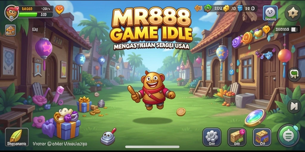 Tampilan gameplay MR888 yang menarik dan menawan dalam gaya Idle.