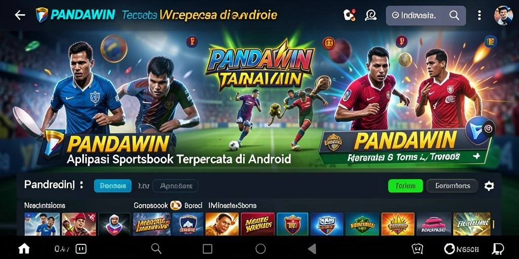 Tampilan menarik dari gameplay PANDAWIN di layar smartphone.