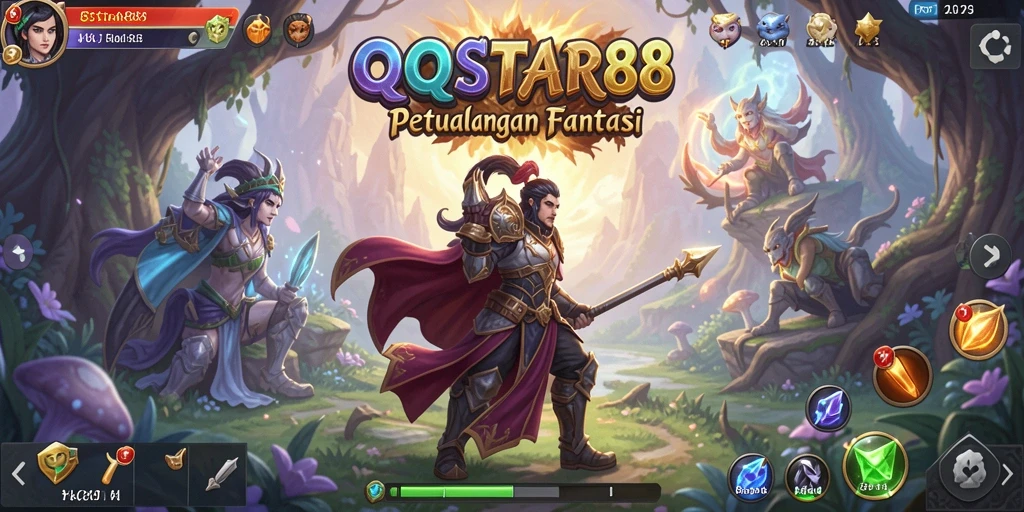 Tampilan gameplay QQSTAR88 yang menegangkan dalam dunia RPG.