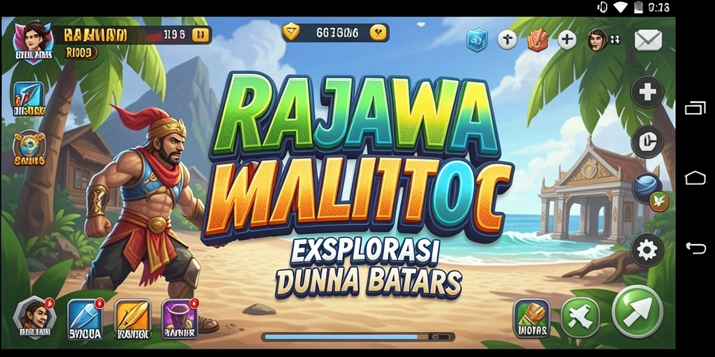 Tangkapan layar menunjukkan petualangan seru dalam dunia Open World RAJAWALITOTO.
