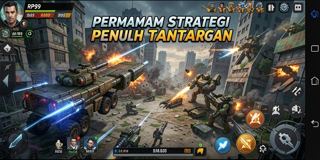Tangkapan layar menampilkan aksi intens di RP99 dengan strategi yang kompleks.