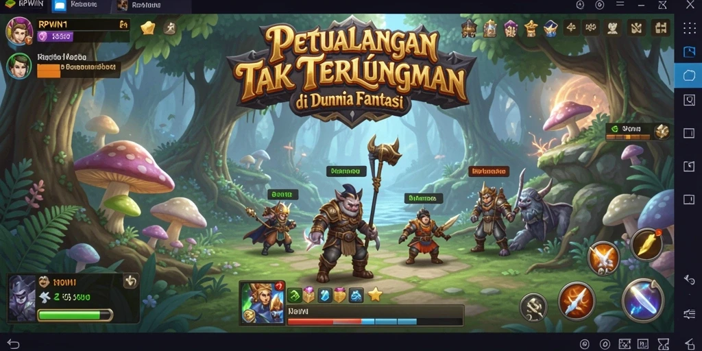 Gameplay RPWIN1 yang penuh petualangan dan tantangan.