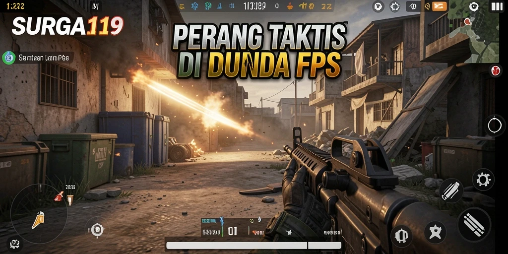 Tangkapan layar menampilkan aksi seru dalam gameplay FPS.
