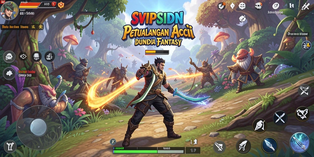 Tampilan menarik dari gameplay ARPG SVIPSIDN yang penuh aksi.