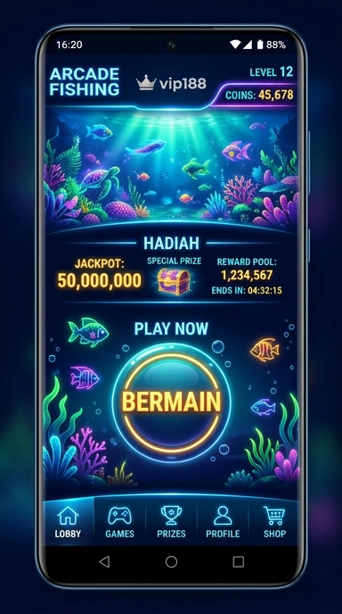 Tampilan detail aplikasi apa pun yang diunduh dari vip188.